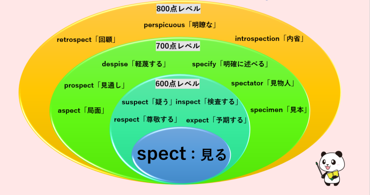 英単語 Spectの語源から22個の英単語を覚える 丸暗記英語からの脱却ブログ